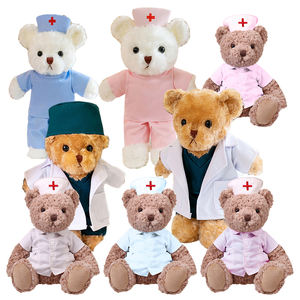 Hadiah Rumah Sakit boneka dokter lembut kustom dan Beruang Suster boneka Teddy lucu kualitas tinggi - Product Image 3