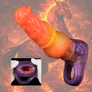 Fundas de silicona para pene de 6.85'' War Horse, extensor de pene con nudo, condón reutilizable, juguetes sexuales para adultos, placer en pareja, retarda la eyaculación - Product Image 2