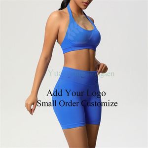 Conjunto de Shorts y Sujetador Deportivos Elásticos de Secado Rápido para Yoga y Entrenamiento para Mujeres y Niñas - Product Image 5