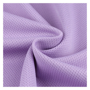 Hot Bán 100% <span class=keywords><strong>Polyester</strong></span> Bird's-Eye Lưới Thể Thao Nệm Vải Nhanh Chóng Làm Khô Thoáng Khí Dệt Kim Vải Cho Cô Gái Hàng May Mặc - Product Image 2