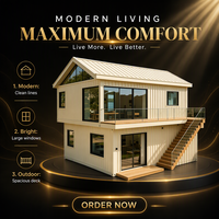 Maison modulaire de luxe de style européen personnalisée avec un design préfabriqué pour une vie flexible