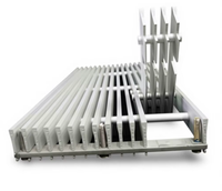 Grilles de sol carrées en aluminium et plastique réglables pour CVC, avec registres ouverts sans cadre