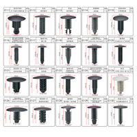 Clips de retenue en nylon noir C60 Clips de garniture 100 pièces/sac