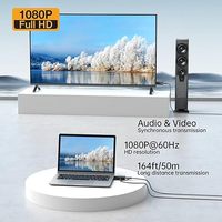 Extensor HDMI MT-VIKI sobre un Solo Cable Cat6/Cat7, 1080p 60Hz Full HD Sin Comprimir, Transmisión de hasta 50m (164 pies)