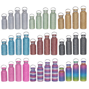 Bouteille d'<span class=keywords><strong>eau</strong></span> en acier inoxydable <span class=keywords><strong>de</strong></span> 17 oz avec strass, double paroi, isolée sous vide, anti-fuite, pour femmes, cadeau et usage quotidien - Product Image 1