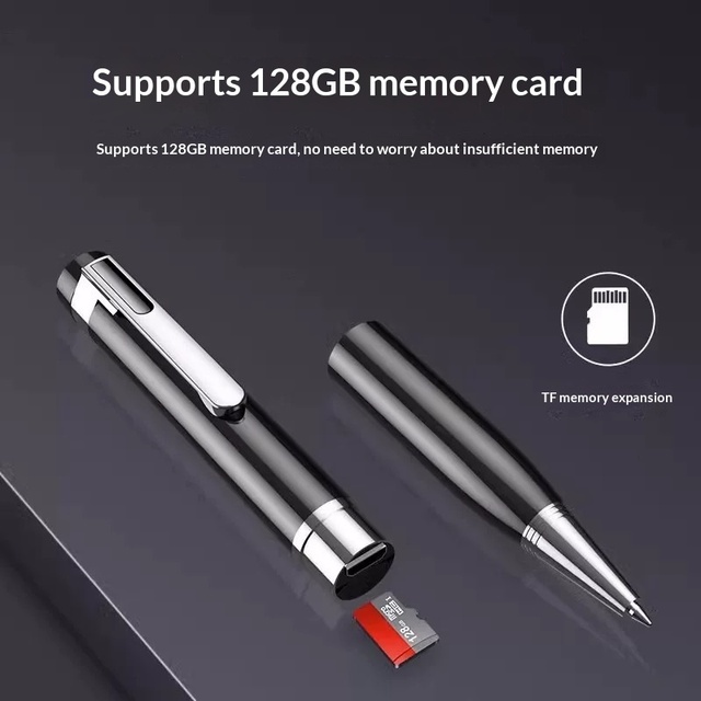 Aluminum Alloy HD Noise Cancelling Voice Recorder USB 2.0 Portable Professional Recording Device for Business Meeting Students