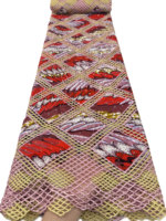 Tissu en dentelle suisse verte africaine NI.AI avec pierres, tissu en dentelle de coton pour femmes, pour mariage et fête
