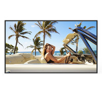 Pantalla digital OEM de montaje en pared para interiores con bisel ultraestrecho, kiosco todo en uno con pantalla táctil de 43/49 pulgadas, reproductor de publicidad.