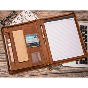 Phong cách <span class=keywords><strong>2025</strong></span> <span class=keywords><strong>A4</strong></span> tập tin thư mục padfolio bằng văn bản Pad kinh doanh thư mục trình bày danh mục đầu tư - Product Image 3