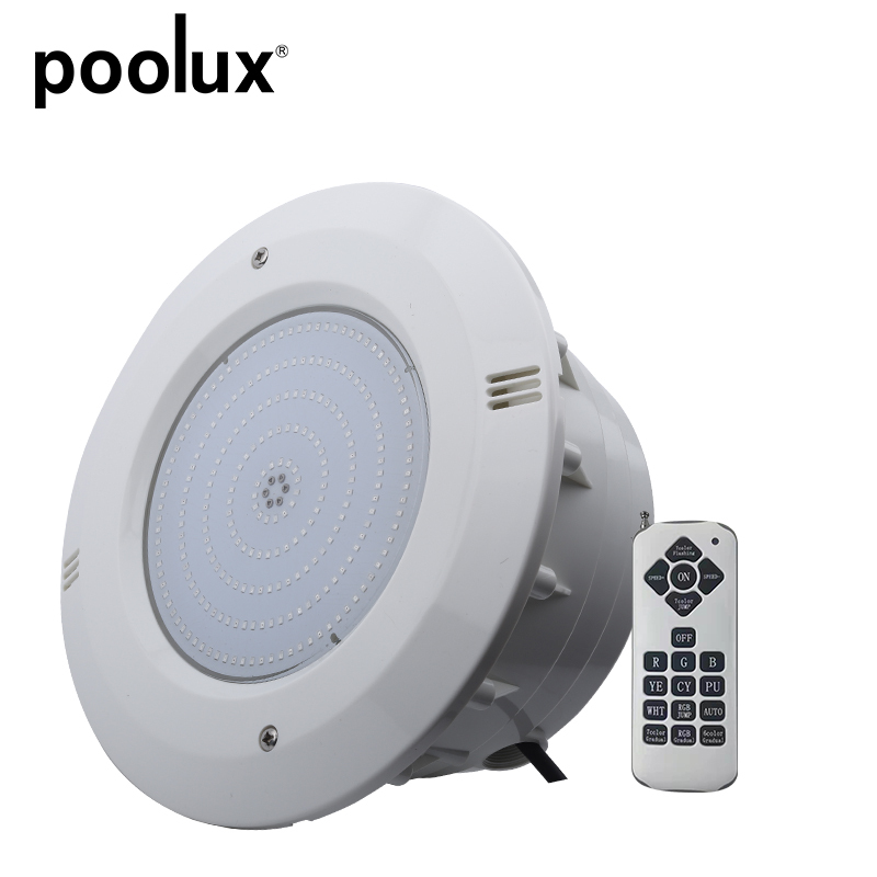 PAR56 Niche IP68 Waterproof 12V Plastic Pool Light with RGBW Remote Control for Swimming Pool & Landscape