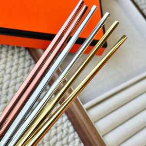 Gifts Set Metal Chopsticks Set 5 Pairs Stainless Steel Chopsticks With Gift <b>Box</b> for Home and Restaurant - Product Image 3