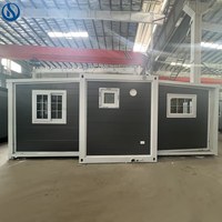 Maison préfabriquée Honlu Shop House 2026, conteneur modulaire extensible 20ft 40ft, 2 ou 3 chambres, structure en acier portable pour magasin de détail