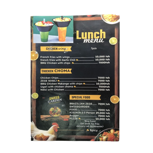 Рекламная брошюра журнала, индивидуальный дизайн, двухсторонняя печатная листовка для ресторанного меню, рекламный плакат, сложенный флаер - Product Image 2