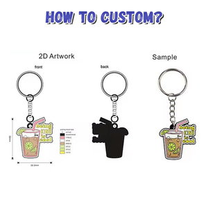 Grosir kustom 3D logam Logo gantungan kunci modis permainan Poker suvenir dengan cincin kunci logam murah promosi - Product Image 3