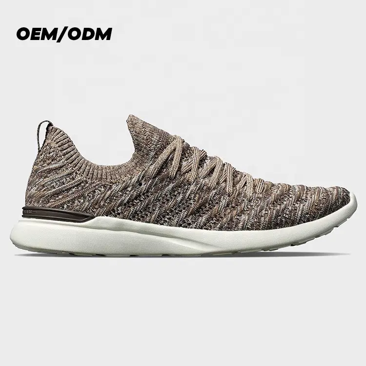 OEM/ODM SMD Cushioned Marathon Knitting Men Fashion Wholesale Sports Running Shoes I Can Put My Logo