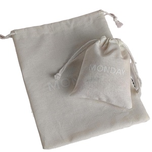 Mini-pochette cadeau en coton biodégradable et recyclable, imprimée sur mesure, avec cordon de serrage, 10x15cm, couleur personnalisée, pour exposition - Product Image 1