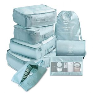 Juego de 8 Cubos de Embalaje, Bolsa de Almacenamiento de Ropa, Organizadores de Equipaje para Viajes, Juego de 8 Piezas, Organizador de Equipaje - Product Image 4