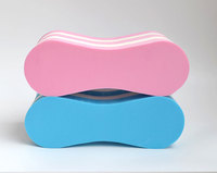 Flotteur de natation Wilda ergonomique antidérapant en mousse EVA Premium Taper 8 rose/bleu pour le soutien des jambes et des hanches et l'entraînement de performance en piscine