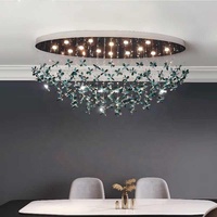 Hôtel Club Projet Non-standard Personnalisé Lobby Salon Villa Escaliers Lustre Cristal Pendentif Lampe Lumière