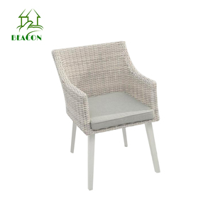 Hiện đại mây ngoài trời đồ nội thất 4 Ghế bàn ăn đặt wicker Patio vườn ăn tập - Product Image 3