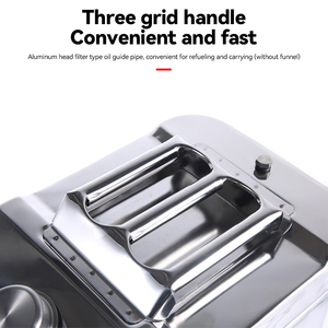 Jerry Can carré en acier inoxydable de qualité <span class=keywords><strong>alimentaire</strong></span> 304 robuste étanche portable avec poignée scénarios multiples 60L - Product Image 4