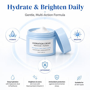 Crème hydratante pour le visage Skin Radiance, éclaircissante, anti-âge, à la mandarine, à la niacinamide, à la vitamine C/E, raffermissante, hydratante, pour tous - Product Image 2