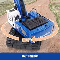 Pelle radiocommandée avec télécommande, tracteur de construction, transmetteur 2.4G, véhicule de construction, jouets pelleteuse