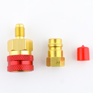 R1234Yf <b>Quick</b> <b>Connector</b> 14mm Low Side Detachable Valve Core Knurled Design Automotive Air Conditioning Refill Tool - Product Image 2
