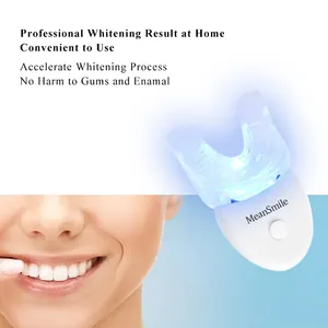 Lumière Led Écologique Blanc Brillant Sourire Résultat Rapide Sans Brûler OEM Kits De Dents Professionnel Vegan Système De Blanchiment Des Dents 22%