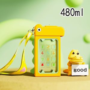 Cartoon Dinosaur Phone Toy With Numbers And Strap For Kids Playtime Fun - Product Image 2