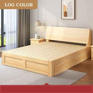 Đặt Hàng Khung Giường Gỗ Thông Có Ngăn Kéo Giá Rẻ Giảm Giá Từ Nhà Máy - Product Image 3