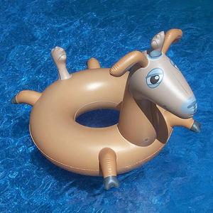 Flotador Inflable de PVC Resistente con Forma de <span class=keywords><strong>Cabra</strong></span>, Anillo de Natación, Balsa de Agua con Forma de Animal, Tubo para Adultos y Niños, Fiesta en la Playa de Verano - Product Image 2