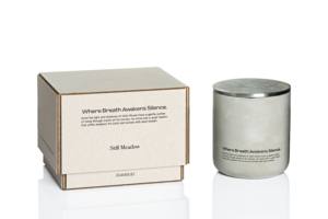 เทียนหอมถั่วเหลือง 180 กรัม ในภาชนะคอนกรีตซีเมนต์แบบกำหนดเอง พร้อมฝาปิด บรรจุภัณฑ์ระดับไฮเอนด์ - Product Image 2