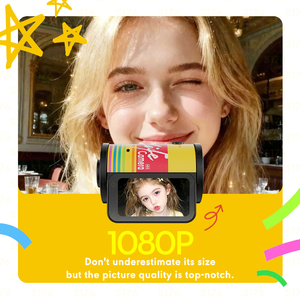 Mini appareil <span class=keywords><strong>photo</strong></span> vintage pour enfants, écran IPS 1,47 pouces HD 1080P, rechargeable par Type-C, format porte-clés, vente en gros - Product Image 5