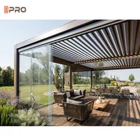 Yeni tasarım ticari ayarlanabilir alüminyum veranda Pergola panjur çatılar ev bahçe için alüminyum kapı gazebo pergola gölgelik 3x3