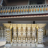 Moules en ciment à motifs sculptés pour balustrades, modèles de balcon de style européen, vases de clôture, balustrades de colonnes romaines, moules de piliers de villa