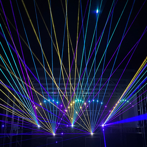 Luce Laser RGB Knight 10w per DJ, <span class=keywords><strong>Discoteca</strong></span>, Palcoscenico, Feste e Spettacoli con Animazioni per Locali Notturni - Product Image 4