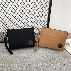 New Trendy <b>Mens</b> Canvas Clutch Bag Waterproof Oxford Envelope Wallet Casual Fabric Hand Carry <b>Pouch</b> - Product Image 2