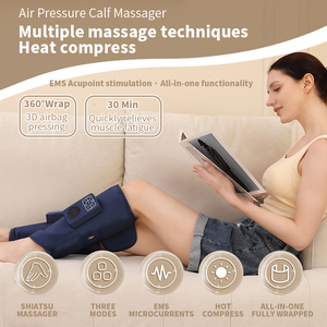 Masseur de mollets sans fil pour la circulation, la chaleur et la compression, rechargeable, soulagement de la douleur aux jambes, relaxation, récupération rapide ST-505C sans fil - Product Image 2