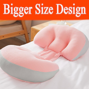 <span class=keywords><strong>Coussin</strong></span> de soutien du corps <span class=keywords><strong>ergonomique</strong></span> doux et respirant réglable pour femmes de maternité Oreiller de <span class=keywords><strong>grossesse</strong></span> rose avec housse en coton - Product Image 5