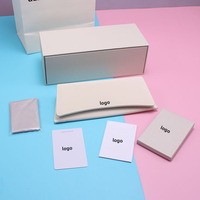Coffret de Luxe Unique pour Lunettes en Cuir, Étui Rigide Optique pour Lunettes de Soleil et de Vue avec Logo