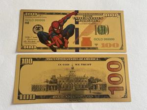 Billete Conmemorativo de Superhéroe de <span class=keywords><strong>Marvel</strong></span> con Lámina Dorada, Coleccionable, Novedad para Fiestas - Product Image 6