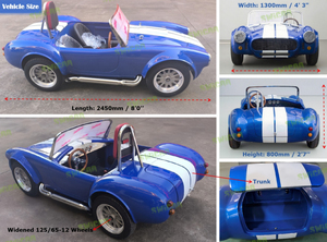 Voiturette de <span class=keywords><strong>golf</strong></span> classique <span class=keywords><strong>Cobra</strong></span> Vintage Sports <span class=keywords><strong>Club</strong></span> Buggy 150cc 4 temps à essence - Product Image 3