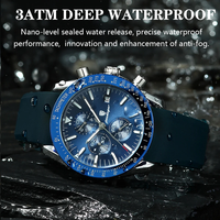 Montre homme POEDAGAR 988, grande marque, étanche, lumineuse, chronographe, quartz, bracelet en cuir, haute qualité, sport.