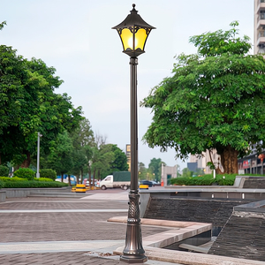 DAWN <strong>Outdoor</strong> Decorative <strong>Street</strong> <strong>Light</strong> Pole Waterproof Exterior Lamp Post Lantern <strong>Antique</strong> Aluminum Garden Lamp Poles - Product Image 6