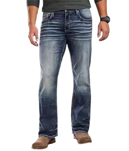 Custom Jeans For Men Classic Vintage Jeans Men Western-Style Cowboy Men's Jeans