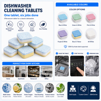 Capsules de nettoyage pour lave-vaisselle extra-fortes, éliminateur de graisse et de restes alimentaires brûlés, pour les lave-vaisselle de cuisine à forte saleté