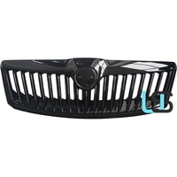 Grille de calandre de voiture ABS de haute qualité fabriquée en Chine pour Skoda Octavia 2009-2013, noir brillant, grille avant, ajustement parfait à 100%