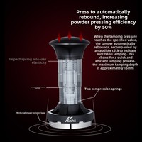 Tasseur à expresso à pression constante en acier inoxydable avec ressort, 51 mm 58 mm, outils de barista, accessoires de café pour presser la poudre