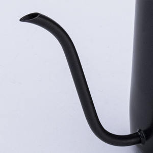 Cafetera de Goteo de Acero Inoxidable con Tapa de 600 ml, Boquilla Estrecha y Larga de Teflón, Mango de Madera, Cafetera de Vertido - Product Image 4